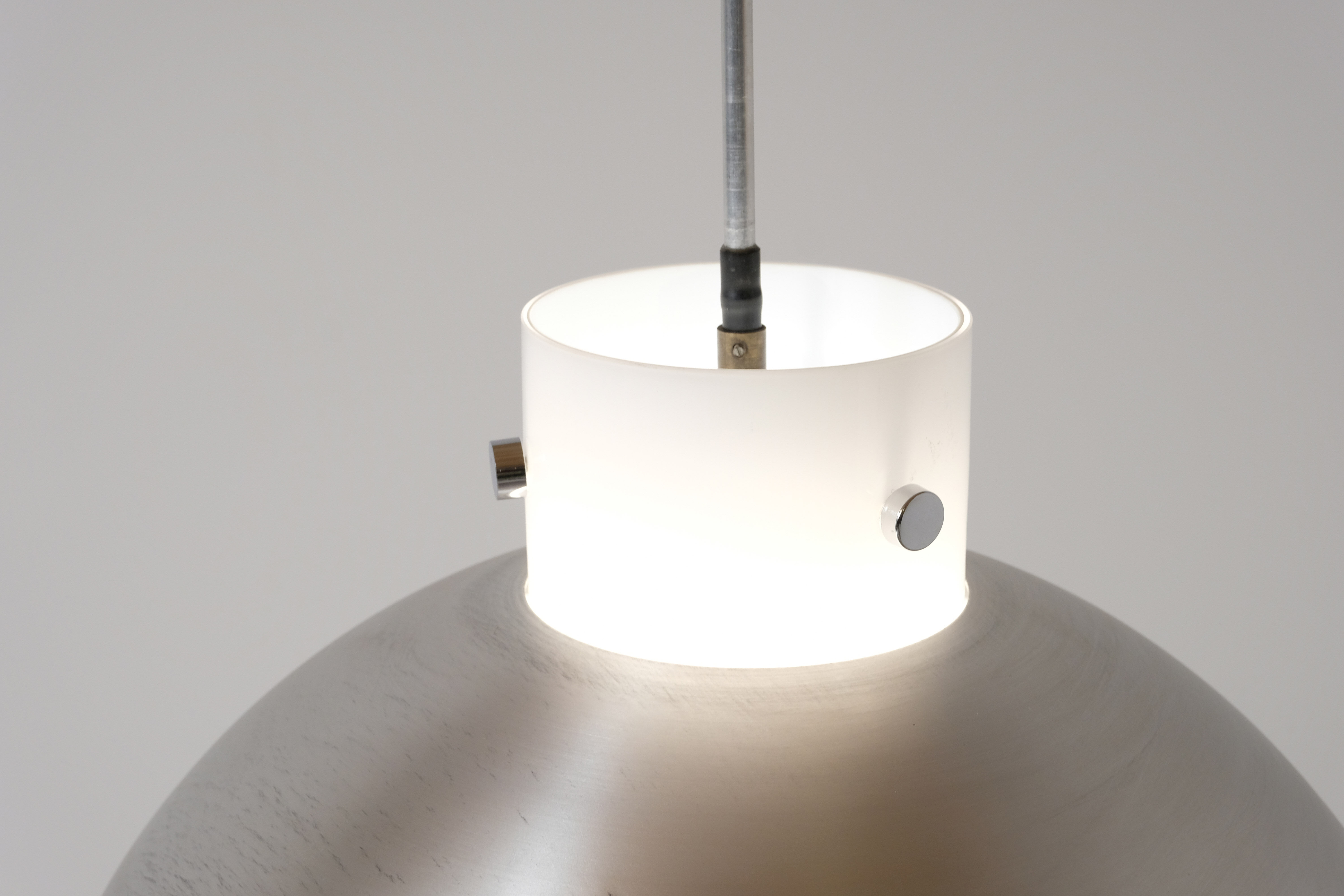 Suspension Limburg 1970's Murano glass and aluminum