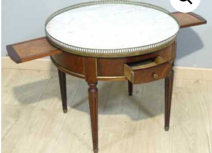 Louis XVI style low pedestal table
