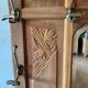 Art Deco coat rack in solid mahogany