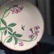 Decorative plate flowers and bee dessert plate