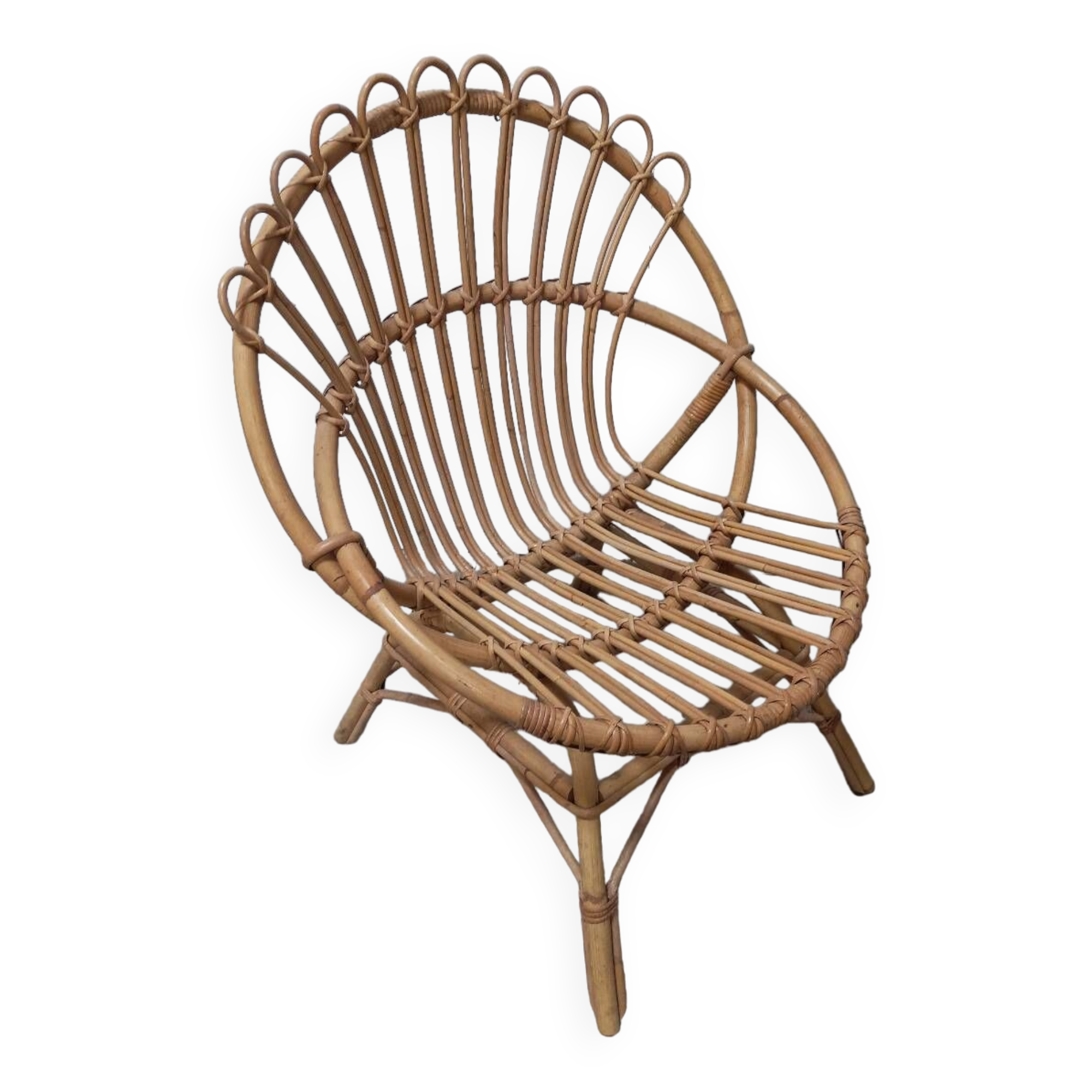 Rattan armchair