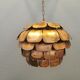 Artichoke lamp, designed by,  Svend Aage Holm Sørensen, with layered flame cut copper slats