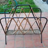 Metal and wicker magazine door