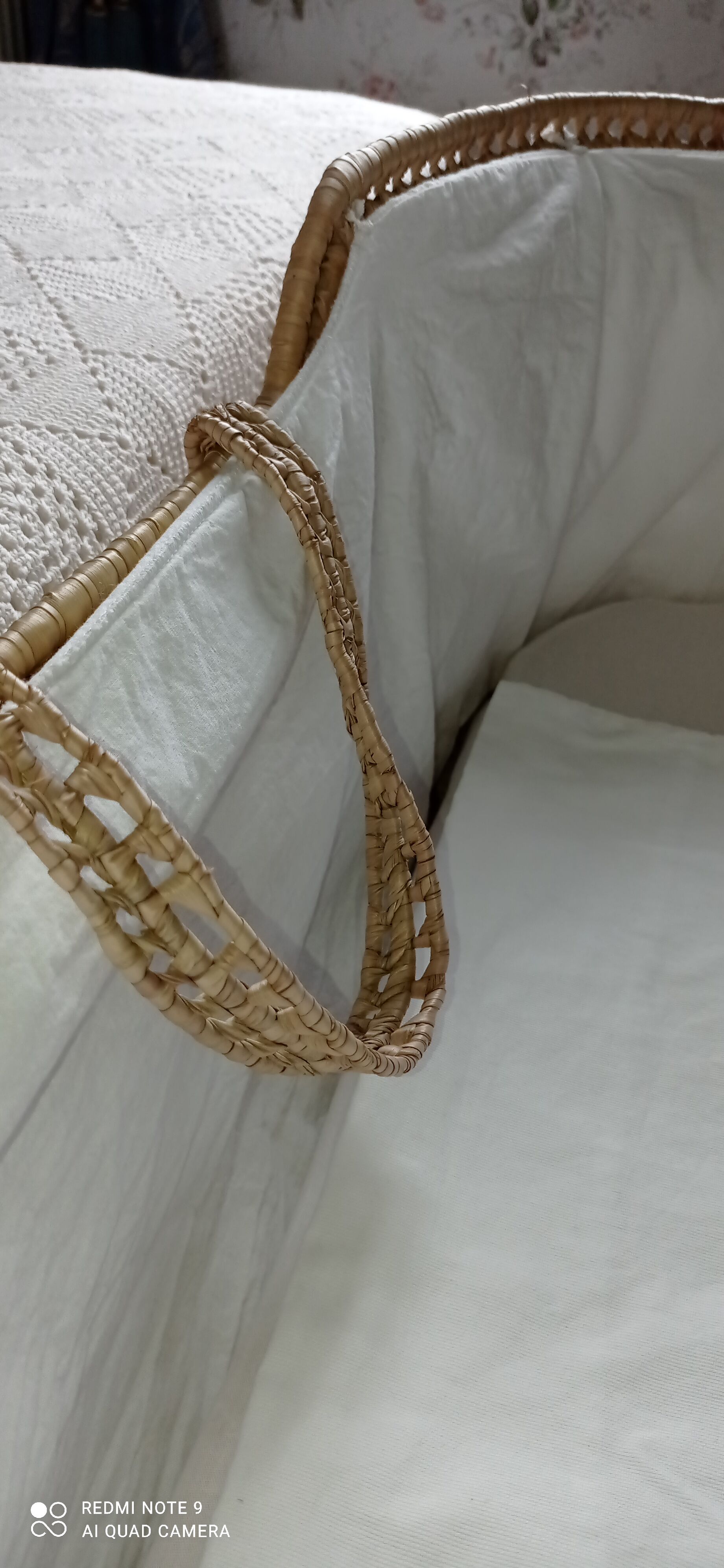 Vintage palm bassinet