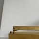 Vintage adjustable matt golden brass wall lamp, CVL, France 1980