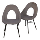 Suite de 2 chaises vintage, fabrication tchèque, 1960
