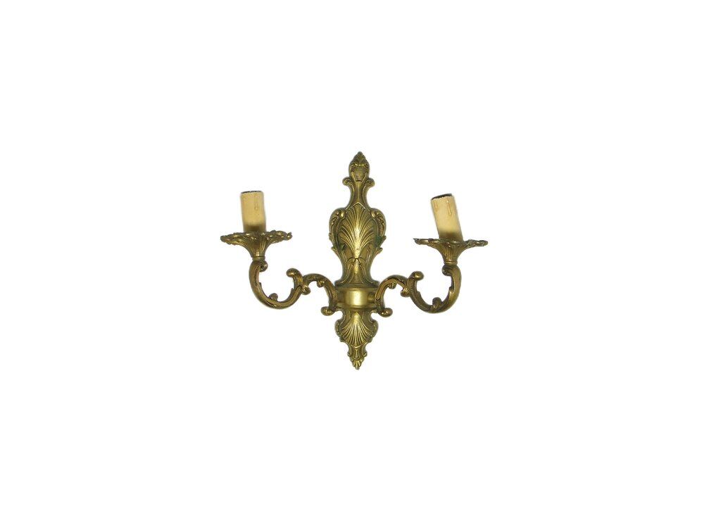 Two-armed wall lamp, Sweden, 1970s