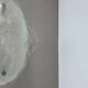 Large Organic Hollywood Regency Ice Glass Wall Light by Kalmar Lights, 1970
