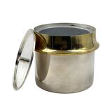 Hollywood regency gold Ice Bucket, Italy ca. 1980s