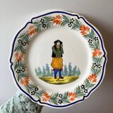 Assiette Henriot Quimper numérotée