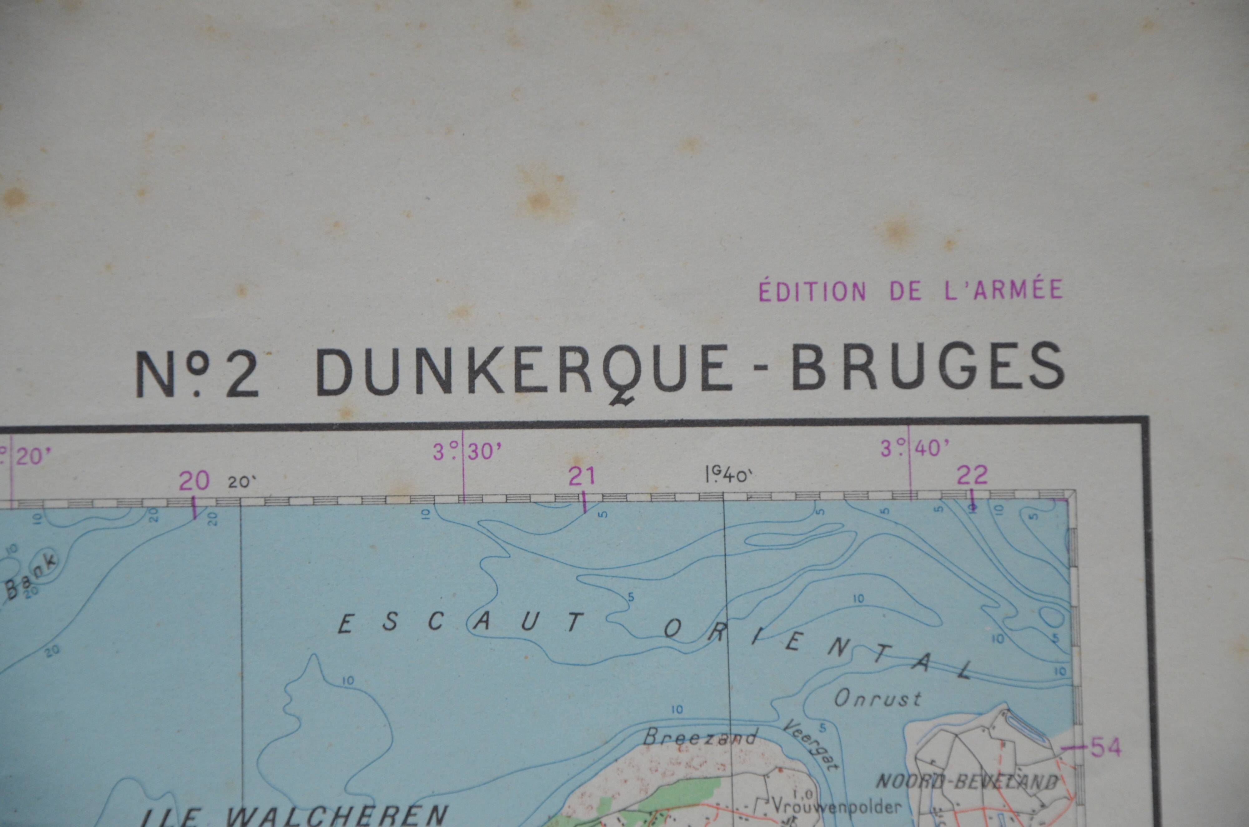 Map No. 2 Dunkirk-Bruges army edition
