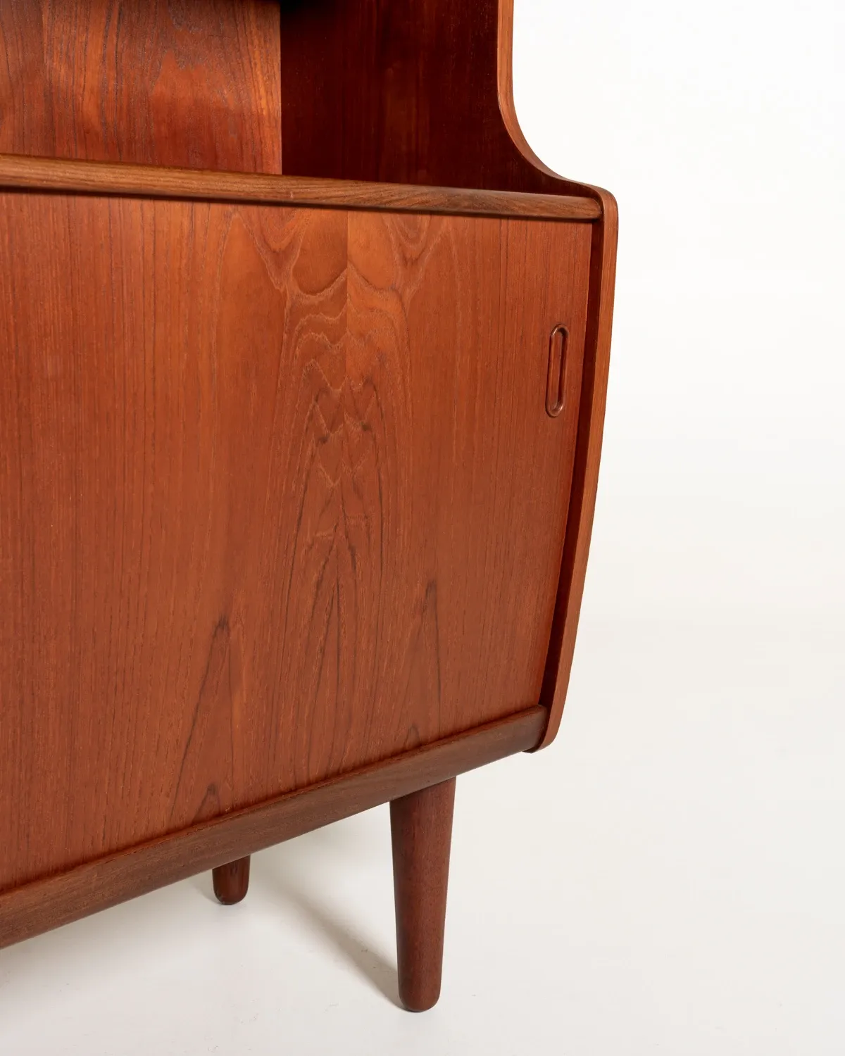 Danish Teak Highboard with Bar Cabinet