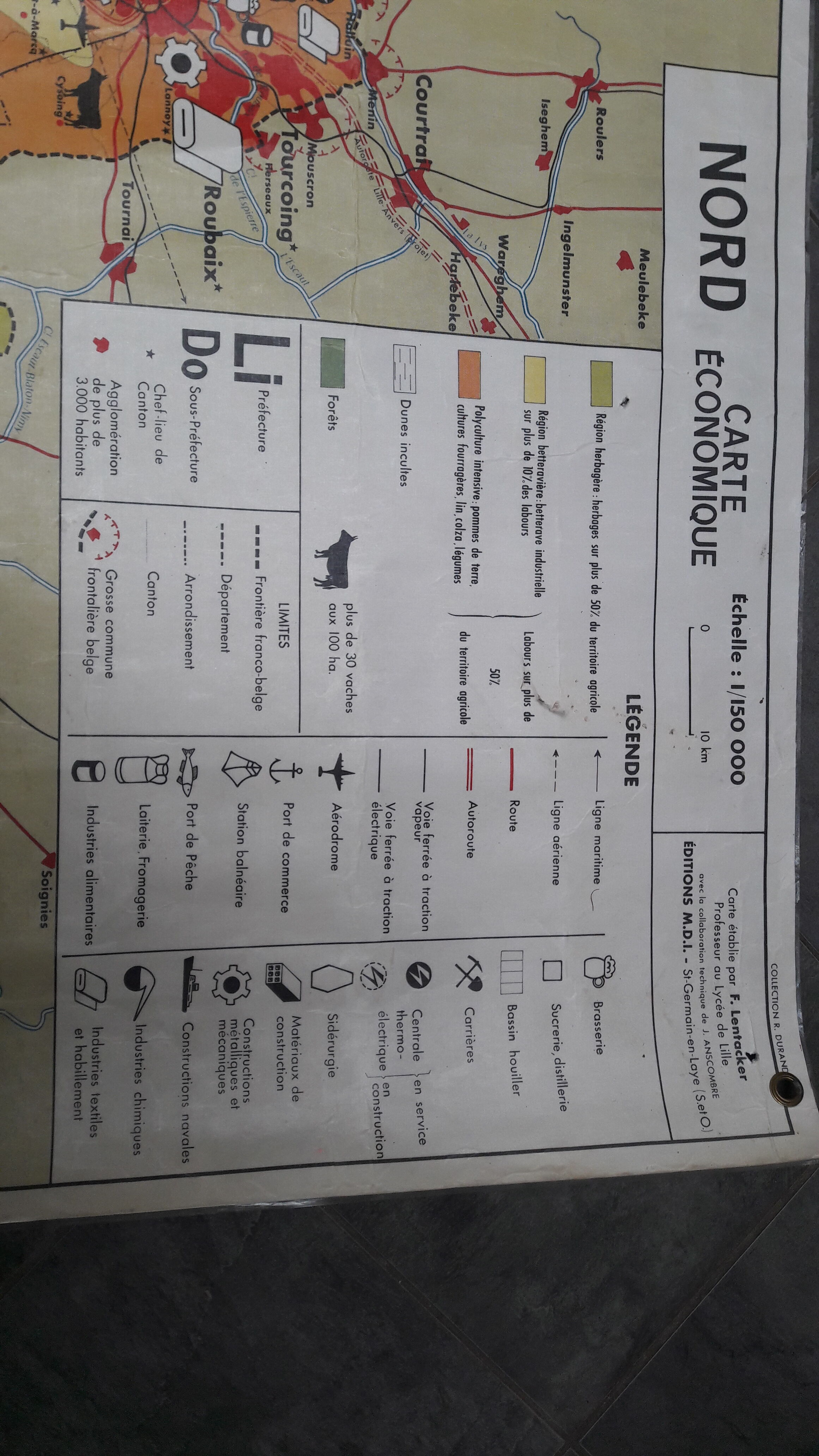 1962 North Single-sided Map