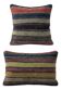 Lot de 2 housses de coussin kilim vintage 41x51 cm