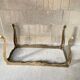 Onyx coffee table base vintage brass 1950