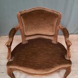 Louis XV style convertible armchair