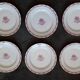 1 set of 6 art-deco dessert plates in Limoges porcelain
