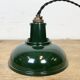 Vintage Industrial Green Painted Ceiling Lamp, 2000s