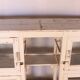 Merchant counter in Burmese teak with original white patina