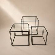 Set of 3 Isocele nesting tables by Max Sauze, 1970s