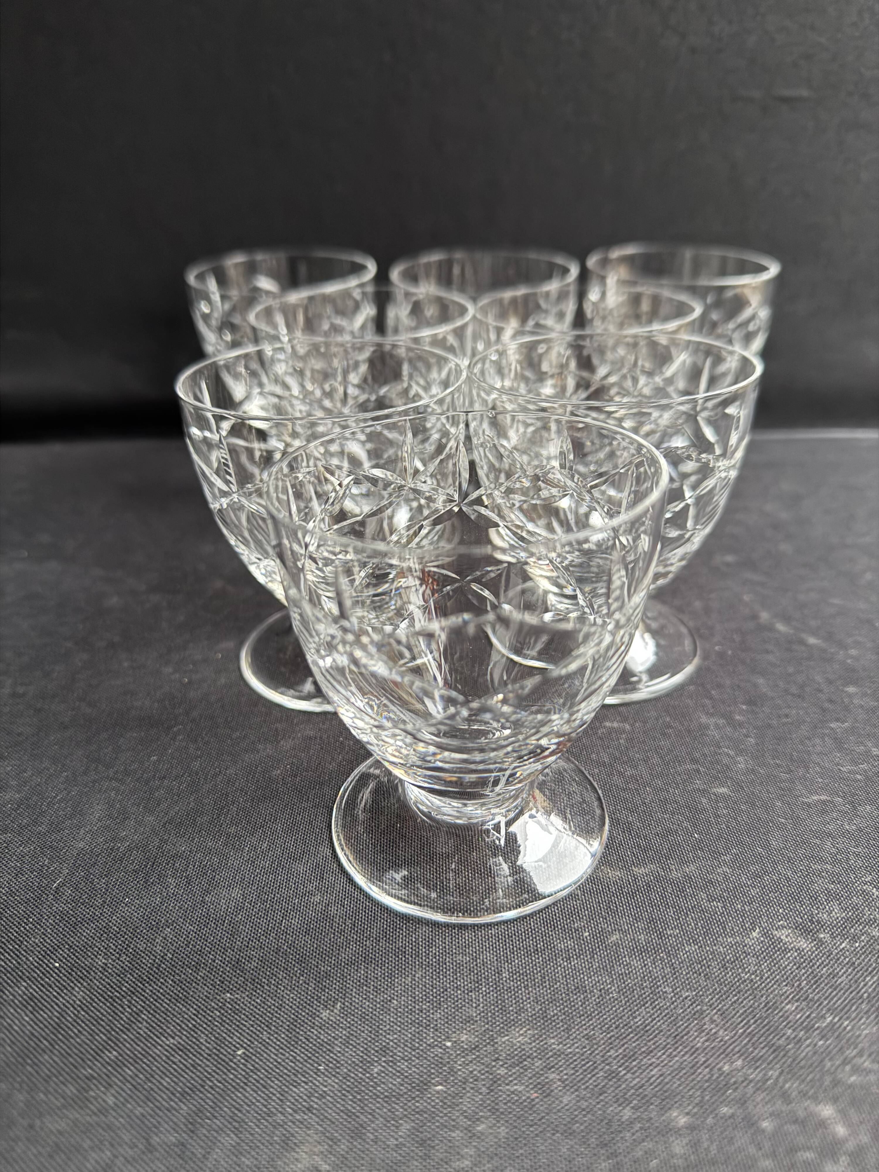 8 Wine glasses – Daum Nancy France