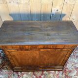 Walnut shop counter from the Louis Philippe period.