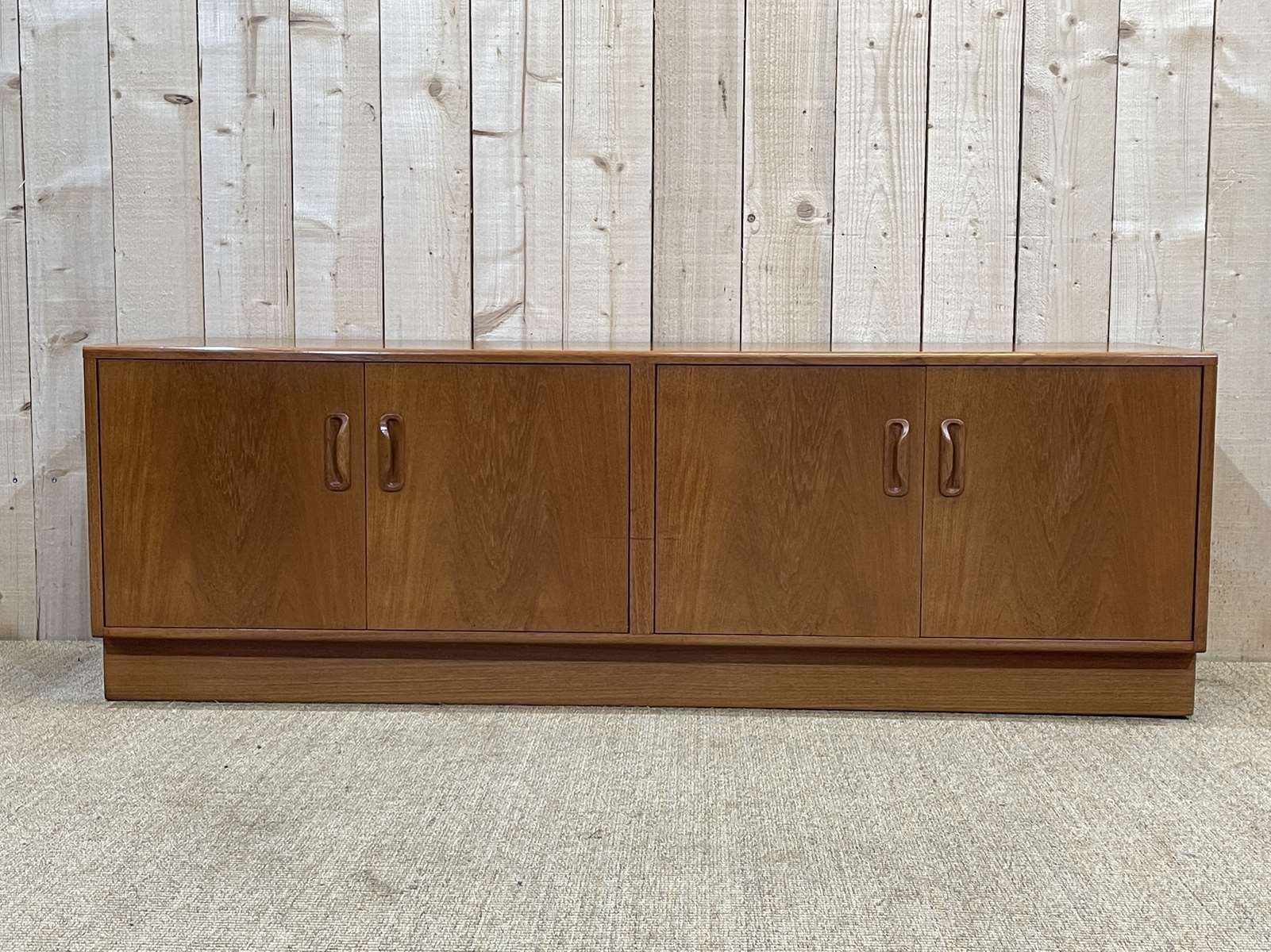 Row of the English brand Gplan in teak from the 70s