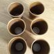 6 cups or glasses Digoin in stoneware