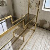 Brass shelf 1970 Belgo Chrom regency