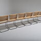 Série de 6 chaises Cesca B32 Marcel breuer Italie