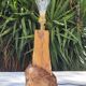 Vintage wood brutalist lamp 50s