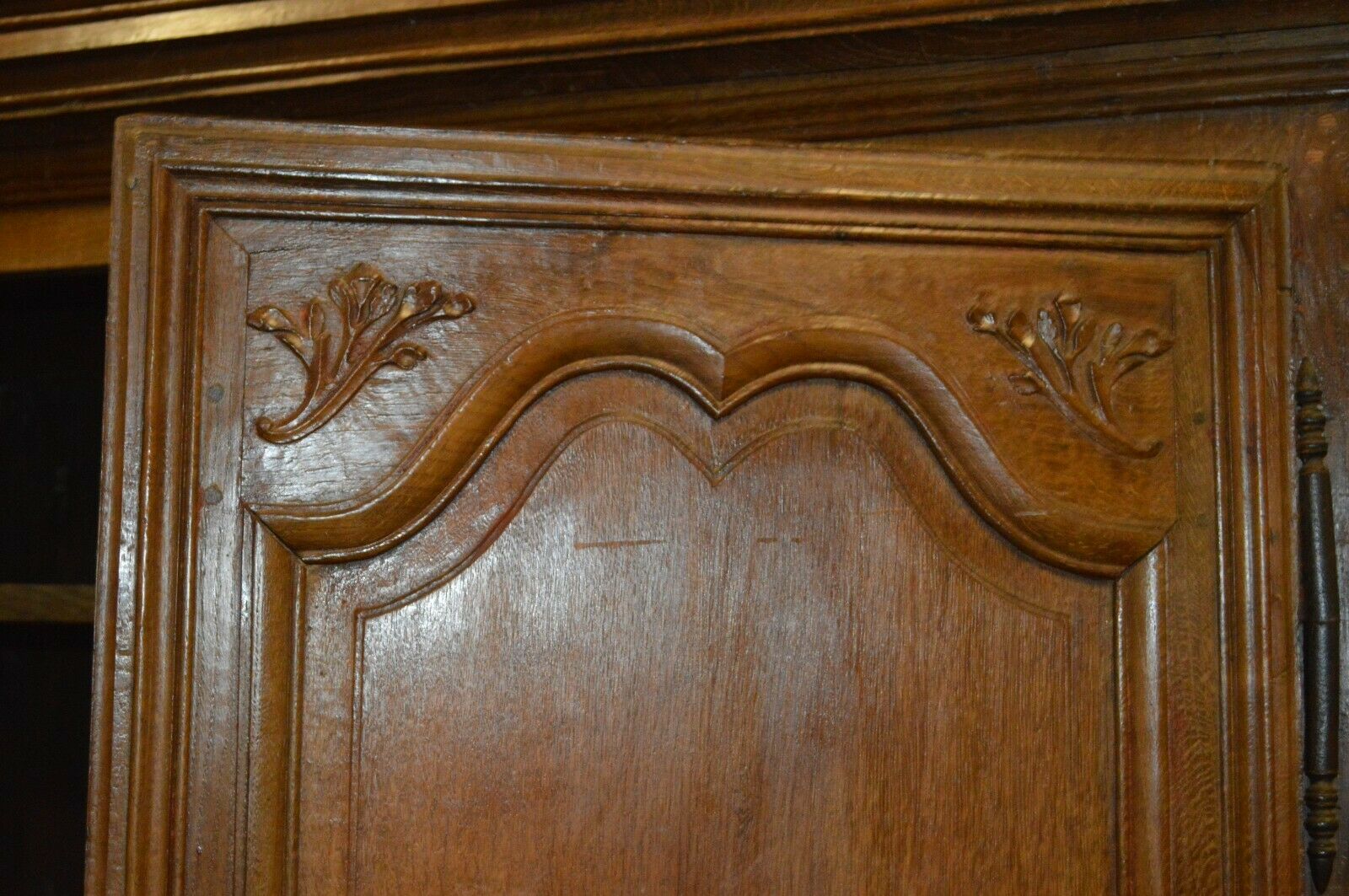 Moulded oak cabinet