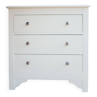 Renovated retro wooden chest of drawers