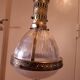 Chandelier, 1920s Holophane pendant light