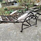 Wilson's adjustable folding chair made of steel produced in 1871