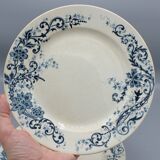 Lot 9 plate plates hb & cie earth of iron - sevigne 23 cm