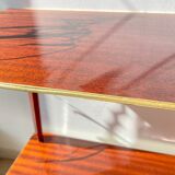 Vintage Formica trolley on wheels from the 1960s