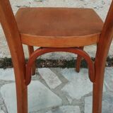 Bistro table and 3 Baumann chairs