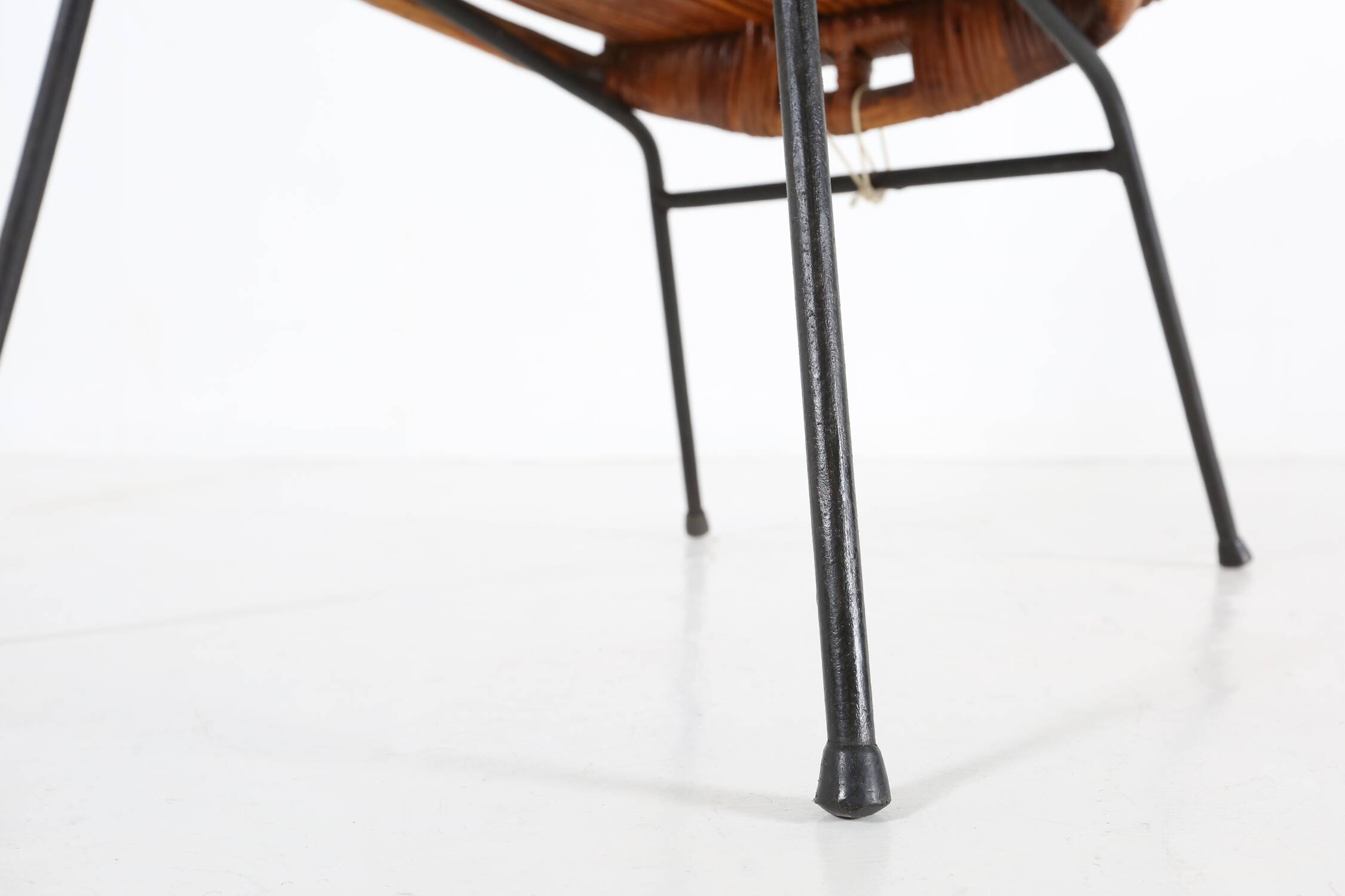 Pair of rattan Lounge Armchairs, 1960s