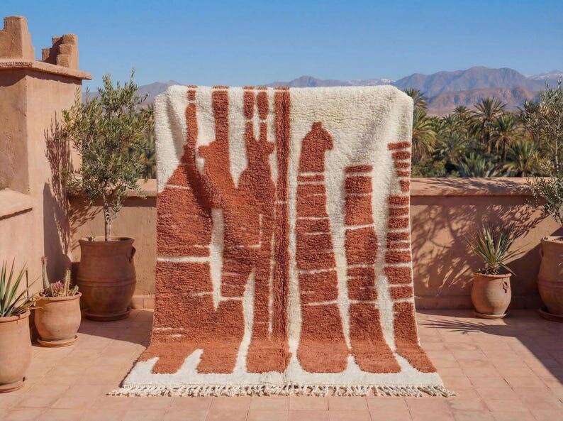 Berber Atlas Moroccan rug, handmade, size 150x250 cm.