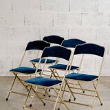 Lafuma vintage blue folding chair