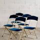Lafuma vintage blue folding chair