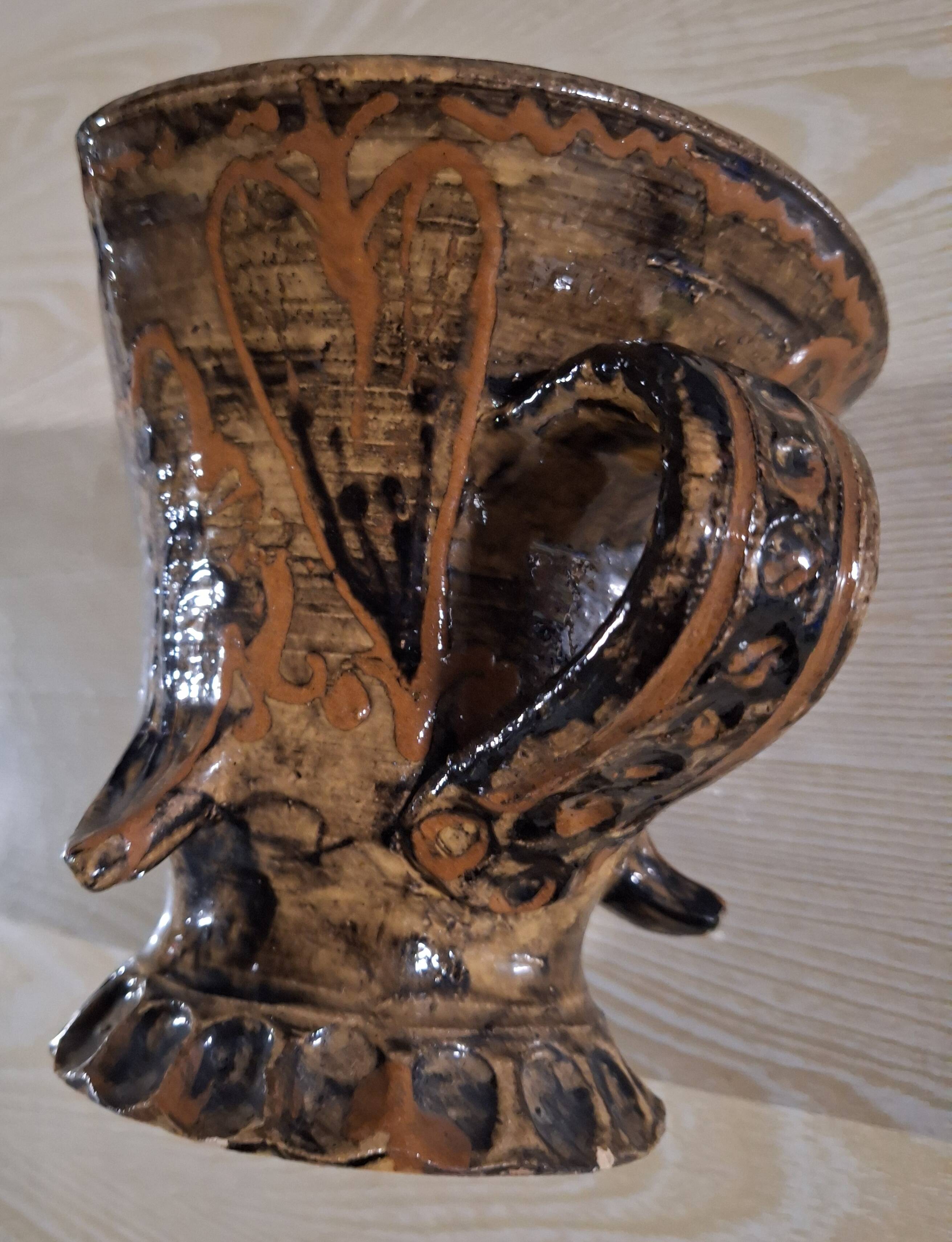 Pichet Zoomorphe signé L Risse. Pièce unique 1962