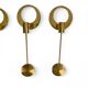 Pair of Scandinavian brass wall candlesticks by Arthur Pe, Kolbäck, Sweden