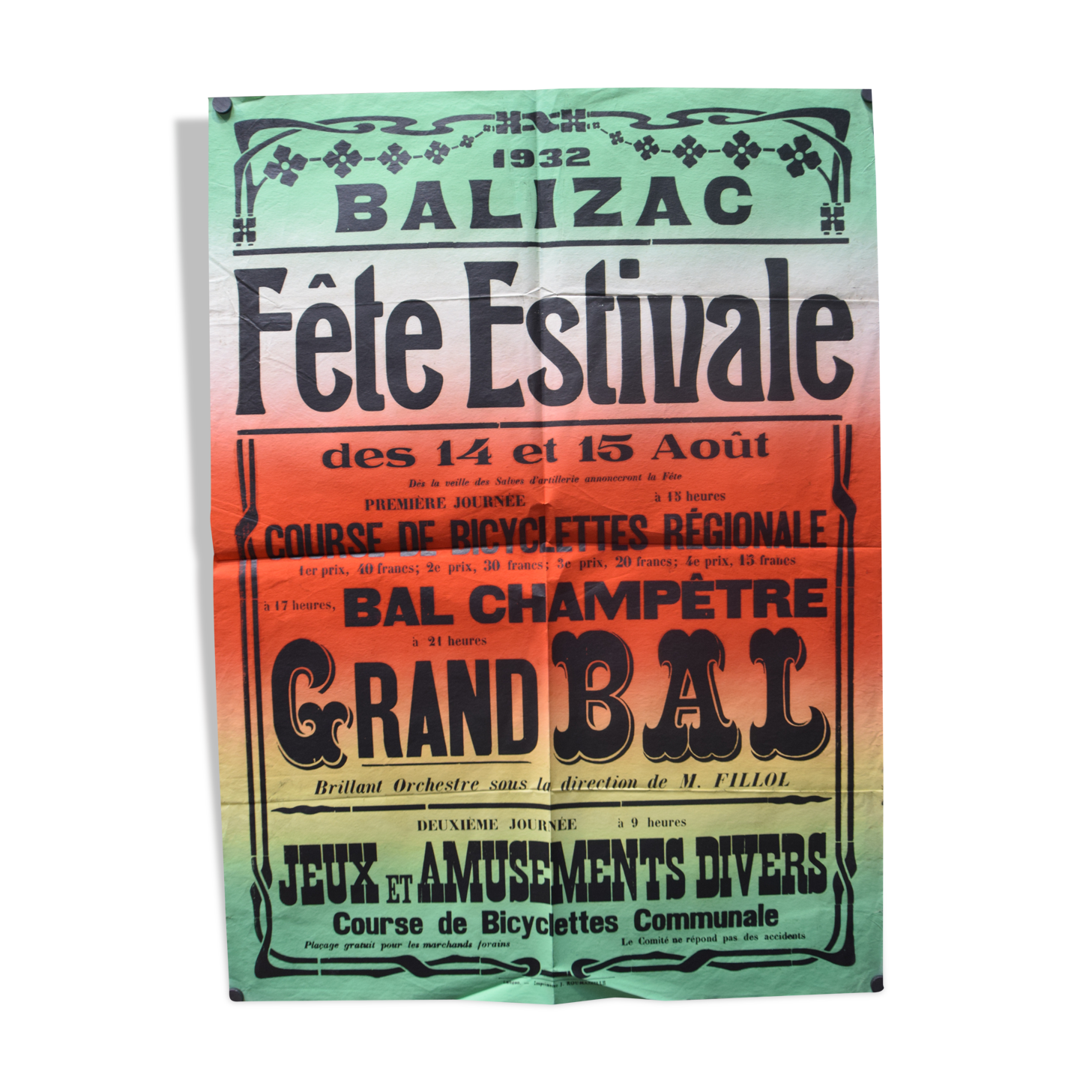 Poster "Summer Festival" - Balizac - 1932