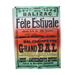 Affiche Fête Estivale Balizac