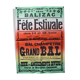 Affiche "Fête Estivale" Balizac 1932