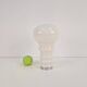 Vintage Space Age Bulb Table Lamp in White Glass, Germany, 1970s