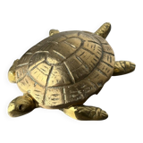 Regency turtle ashtray in bronze, Spain, 1980s