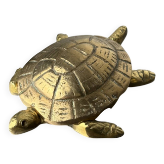 Regency turtle ashtray in bronze, Spain, 1980s